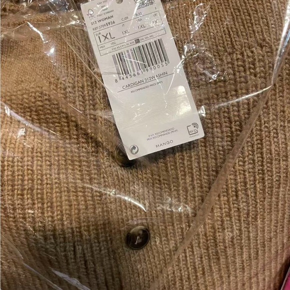Mango Beige Knit Cardigan - Picture 1 of 2